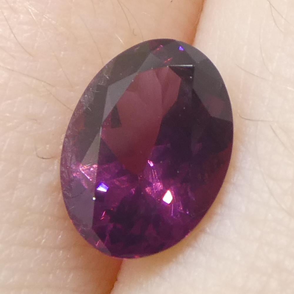 1.69 Karat ovaler rosa Spinell aus Burma, unerhitzt im Angebot 8
