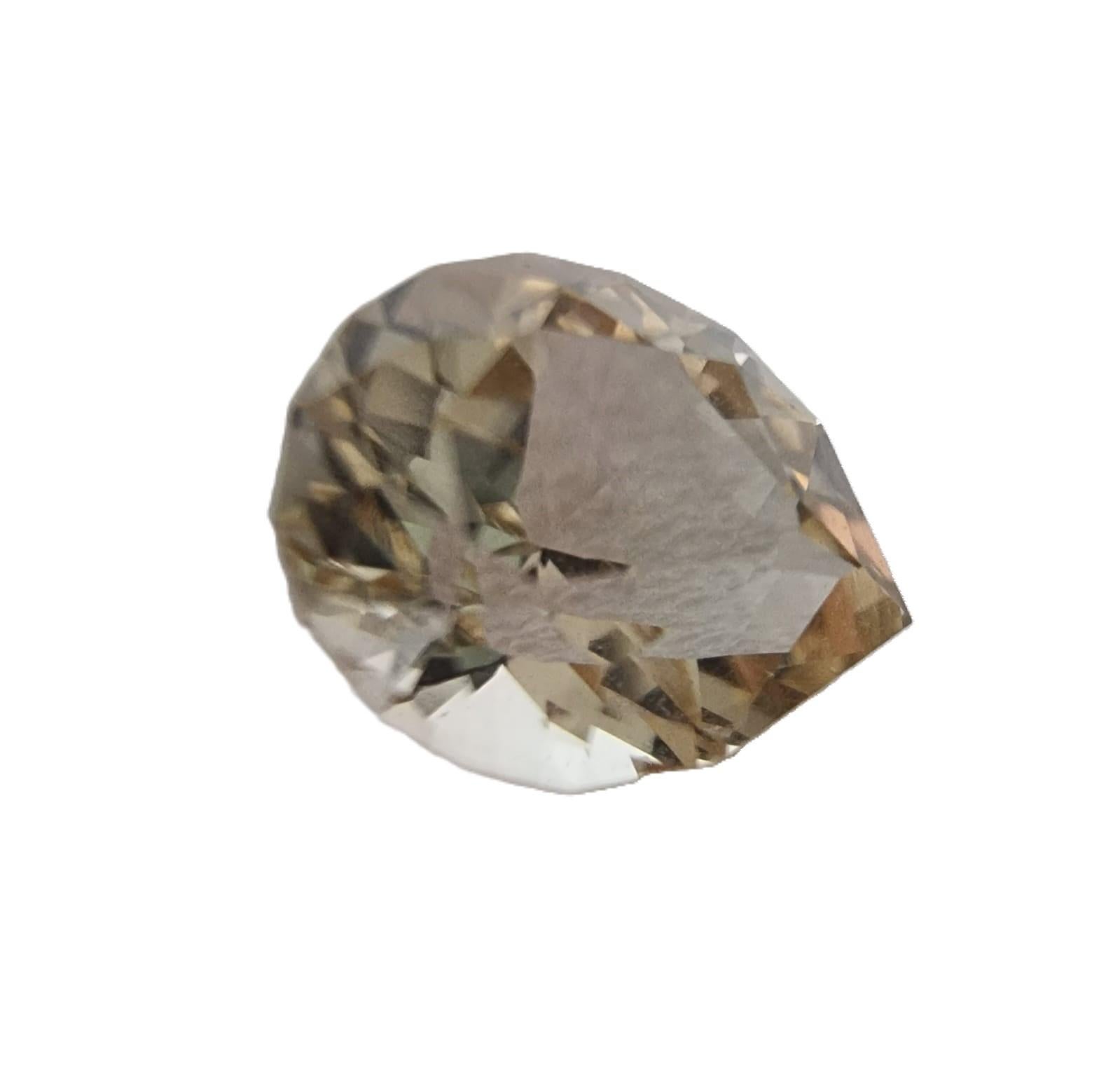 Modern 1.69ct  PEAR Cut  BI-COLOR TOURMALINE Gemstone  For Sale