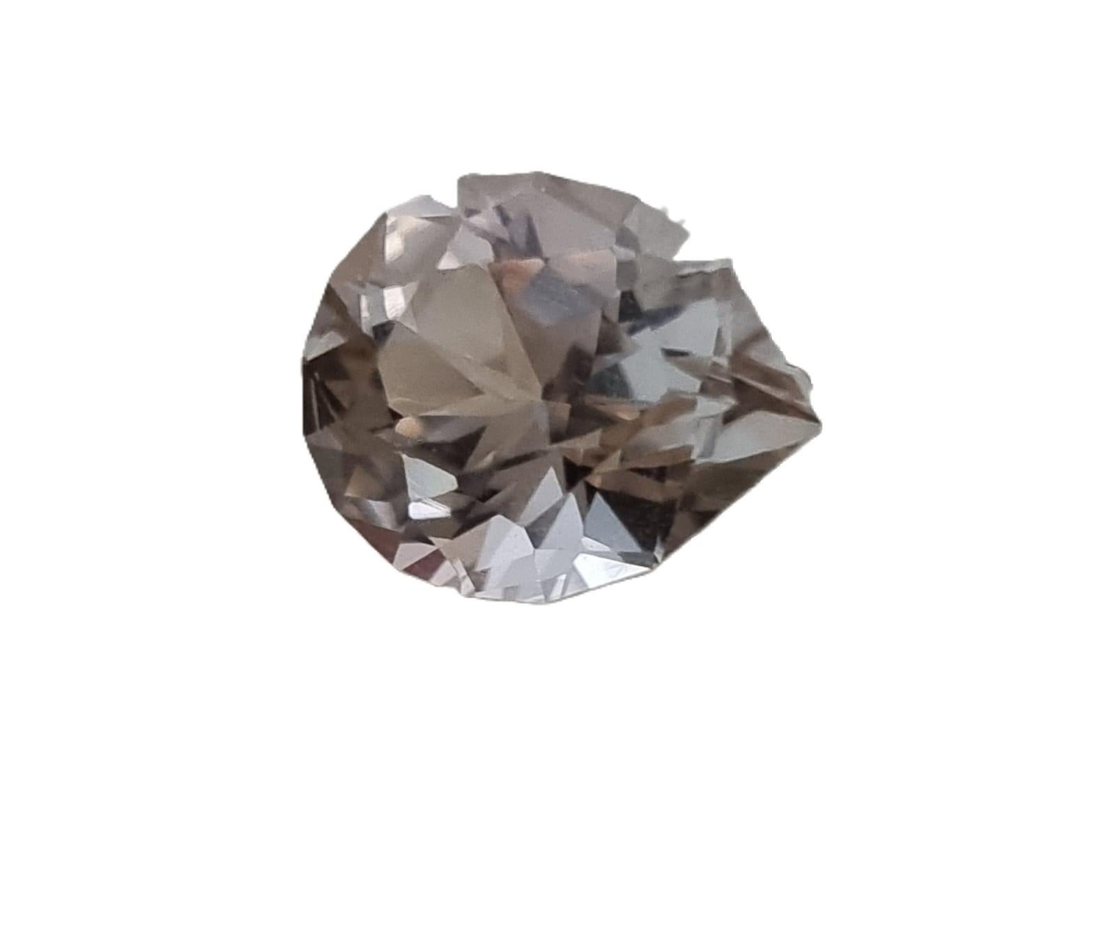 Men's 1.69ct  PEAR Cut  BI-COLOR TOURMALINE Gemstone  For Sale
