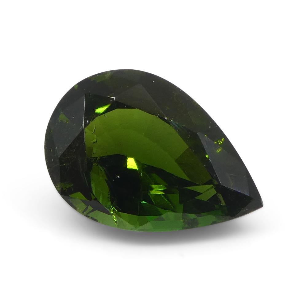 1.69ct  Pear Green Tourmaline from Brazil For Sale 6