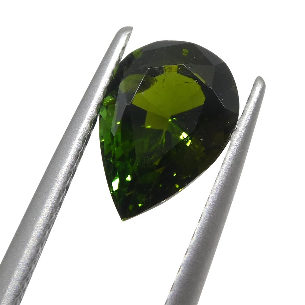 1.69ct  Pear Green Tourmaline from Brazil For Sale 8
