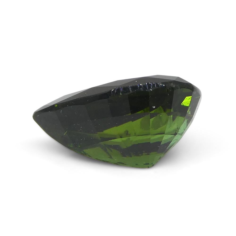1.69ct  Pear Green Tourmaline from Brazil For Sale 2