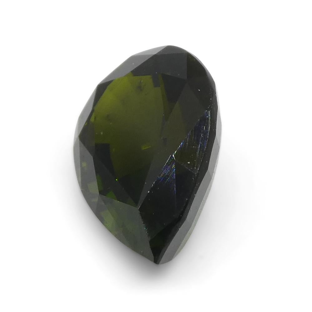 1.69ct  Pear Green Tourmaline from Brazil For Sale 3