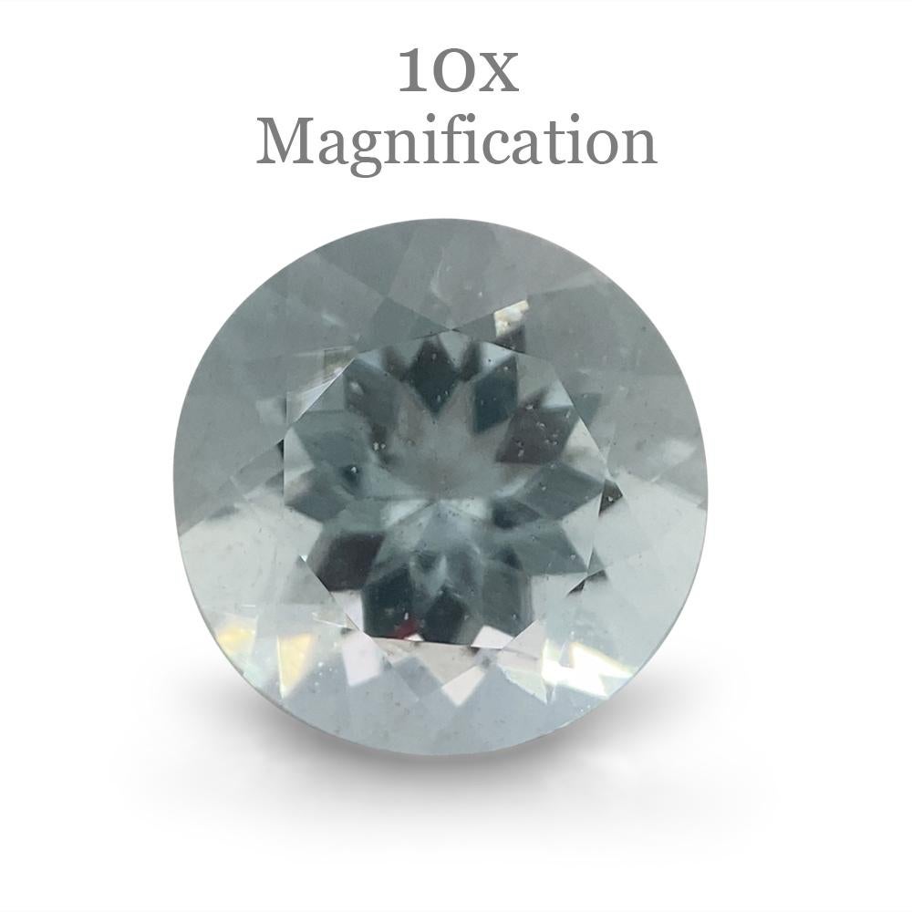 1.69ct Round Aquamarine For Sale 7