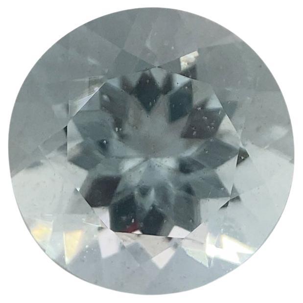 1.69ct Round Aquamarine For Sale