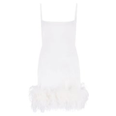 16Arlington Minikleid mit Federbesatz