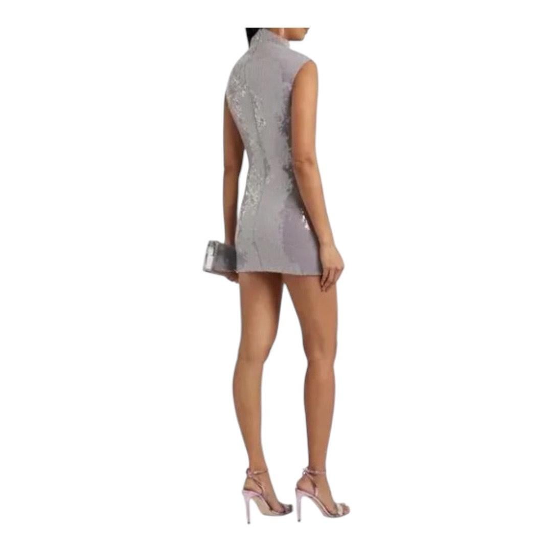 Luna sequined stretch-tulle mini dress sleeveless mock turtleneck

16Arlington ‘Luna’ Sequined Sleeveless Mini Dress – Lilac
Shine unapologetically in this stunning 16Arlington ‘Luna’ mini dress. Crafted from stretch tulle and drenched in shimmering
