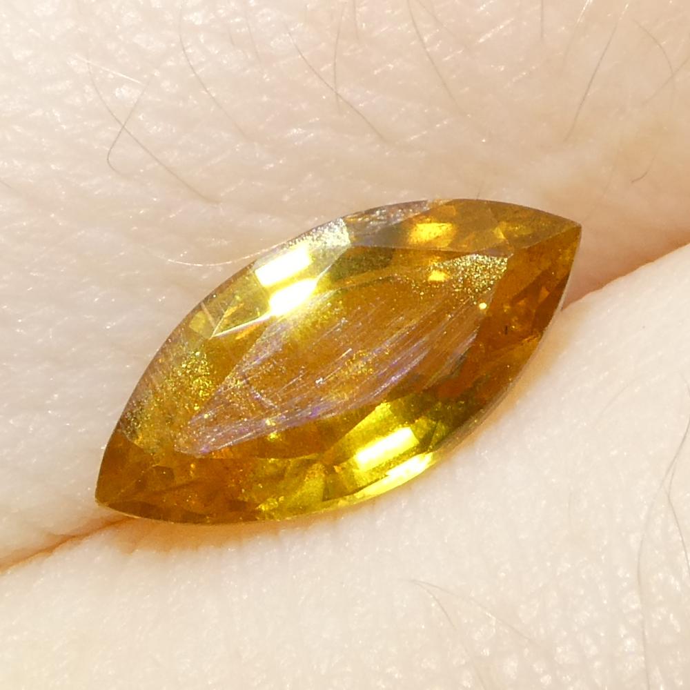 1.6ct Marquise Yellow Sapphire from Tanzania Unheated For Sale 7