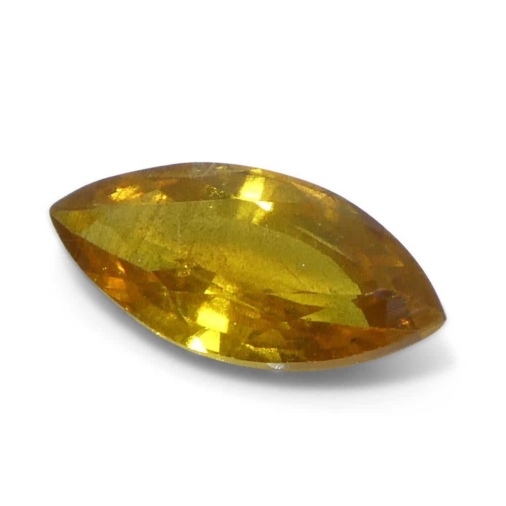 1.6ct Marquise Yellow Sapphire from Tanzania Unheated For Sale 2