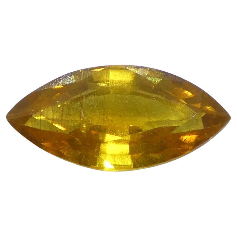 1.6ct Marquise Yellow Sapphire from Tanzania Unheated