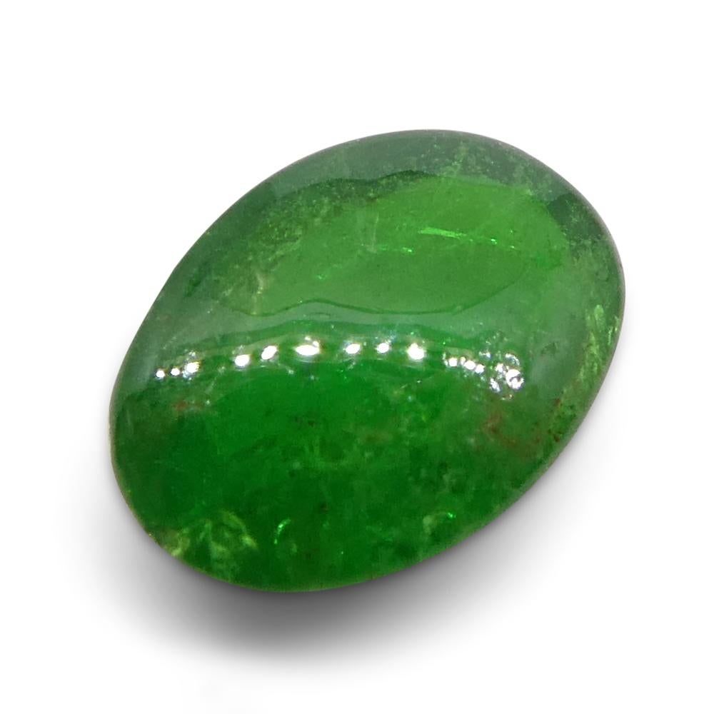 Granato ovale cabochon di tsavorite verde del Kenya, 1.6ct, non riscaldato in vendita 4