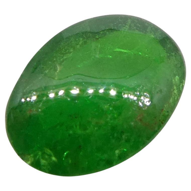 Granato ovale cabochon di tsavorite verde del Kenya, 1.6ct, non riscaldato in vendita 9