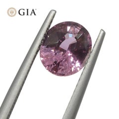 1.6ct Oval Purplish Pink Sapphire GIA Certified Madagascar Unheated