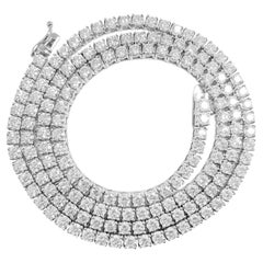 Used 16ct VVS Diamond Tennis Necklace