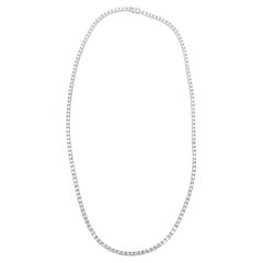 Used 16ct VVS Diamond Tennis Necklace Unisex