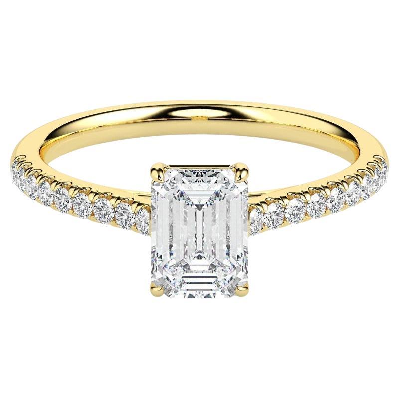 1.6cts Moissanite Wedding Ring Engagement 925 sterling Silver rectangle shape