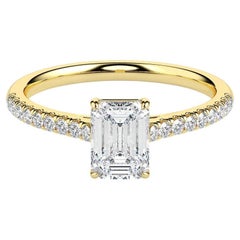 1.6cts Moissanite Wedding Ring Engagement 925 sterling Silver rectangle shape