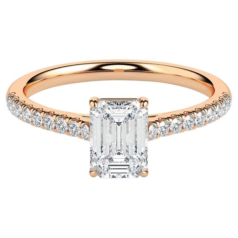 1.6cts Moissanite Wedding Ring Engagement 925 sterling Silver rectangle shape