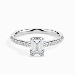 1.6cts Moissanite Wedding Ring Engagement 925 sterling Silver rectangle shapr