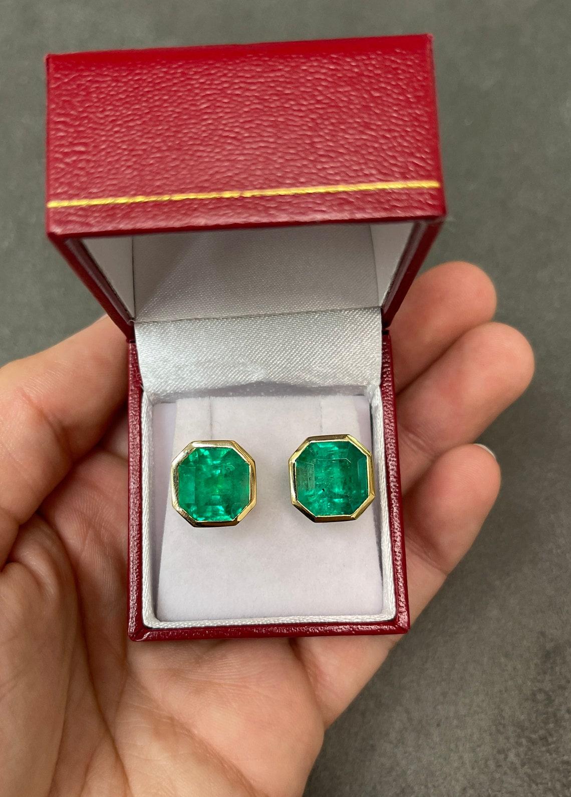 angelina jolie emerald earrings
