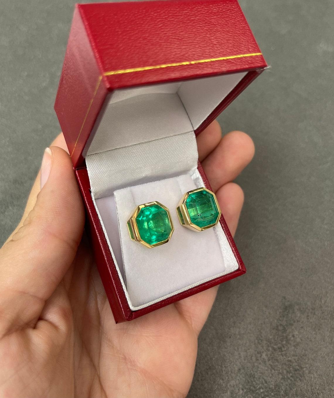 angelina emerald earrings