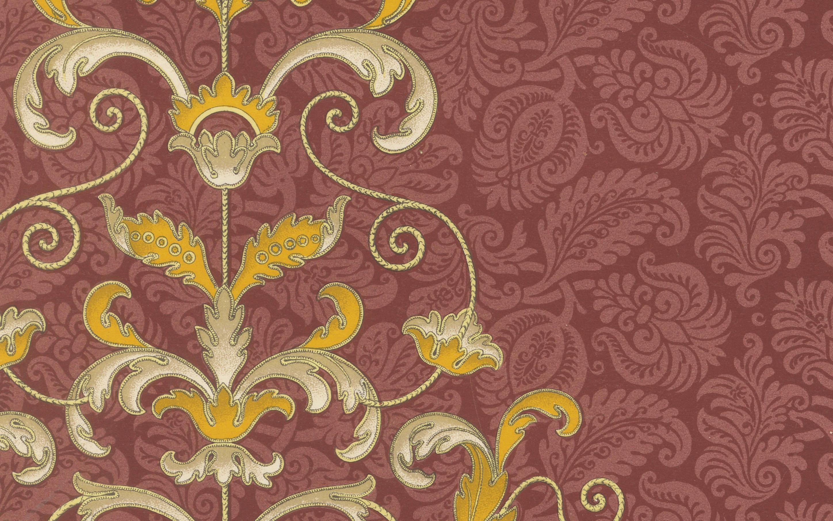 Français 16-17 C. Renaissance Scrollwork - Ornamental Design, Plate LXXIII, 1869 en vente