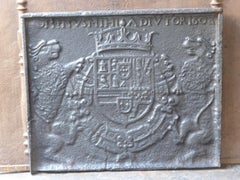 16th-17th Century French 'Coat of Arms of Philip III of Spain' Fireback