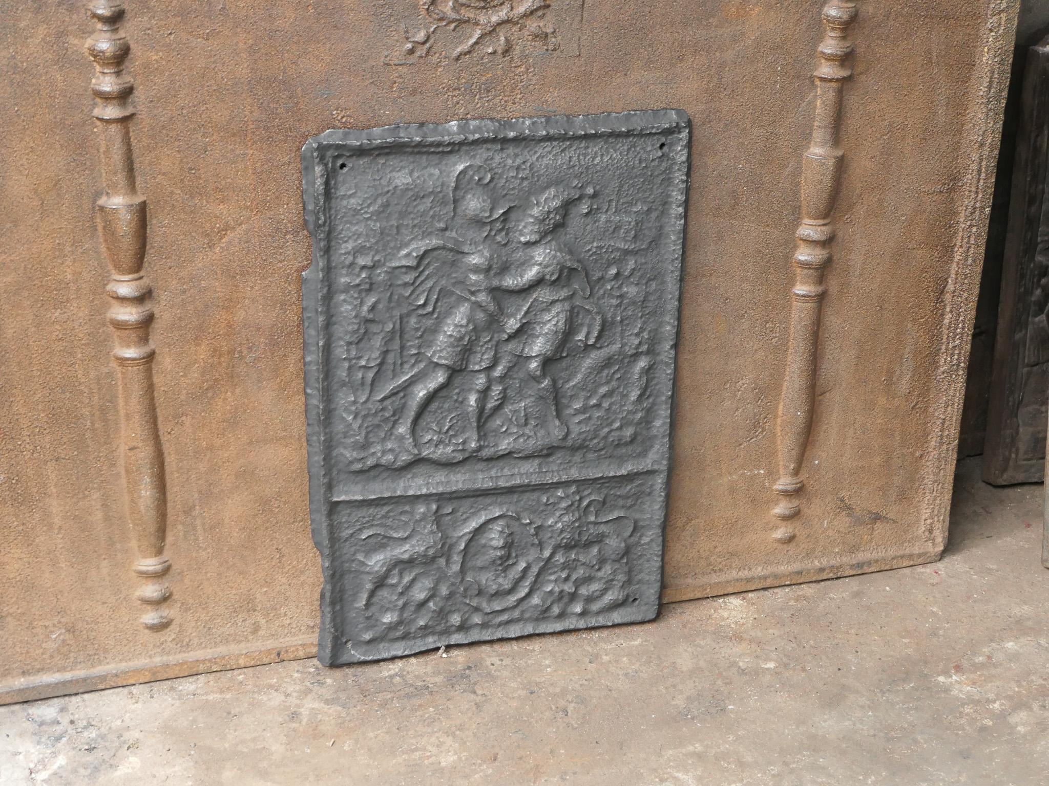 16th - 17th Century German Gothic 'Joab and Abner' Fireback / Backsplash For Sale 2