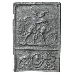 16th - 17th Century German Gothic 'Joab and Abner' Fireback / Backsplash