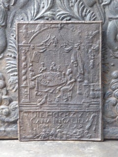 16th-17th Century German Gothic 'Religious Theme' Fireback / Backsplash