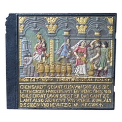 16th-17th Century German Gothic 'Religious Theme' Fireback