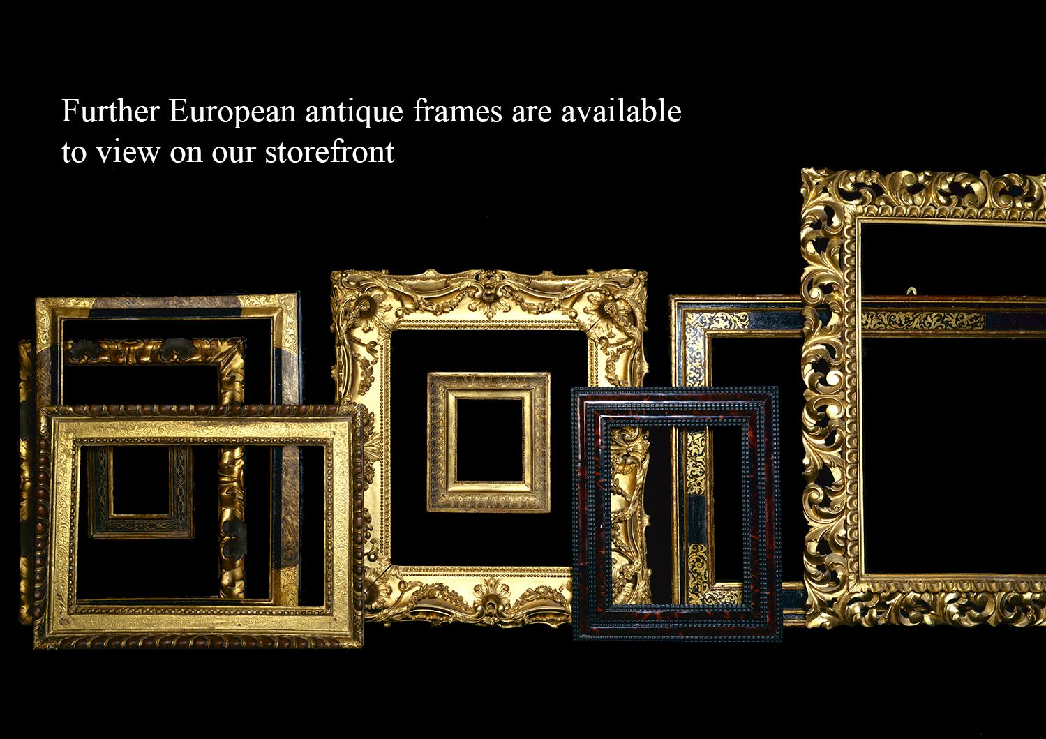 Hand-Carved 16th-17th Century Italian Carved Late Renaissance Frame, with Choice of Mirror For Sale