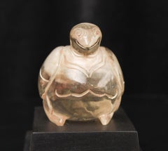 16th/17thC Bird-Form Buddhist Reliquary, Thailand -Quartz Crystal-Rare Excavated