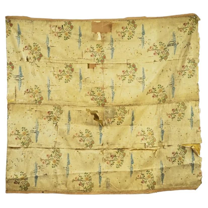 16Th C Italian Hand Embroidered Silk Wall Hanging For Sale