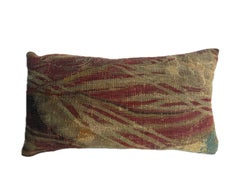 16th Century Abstract Antique Brussels Tapestry Pillow
