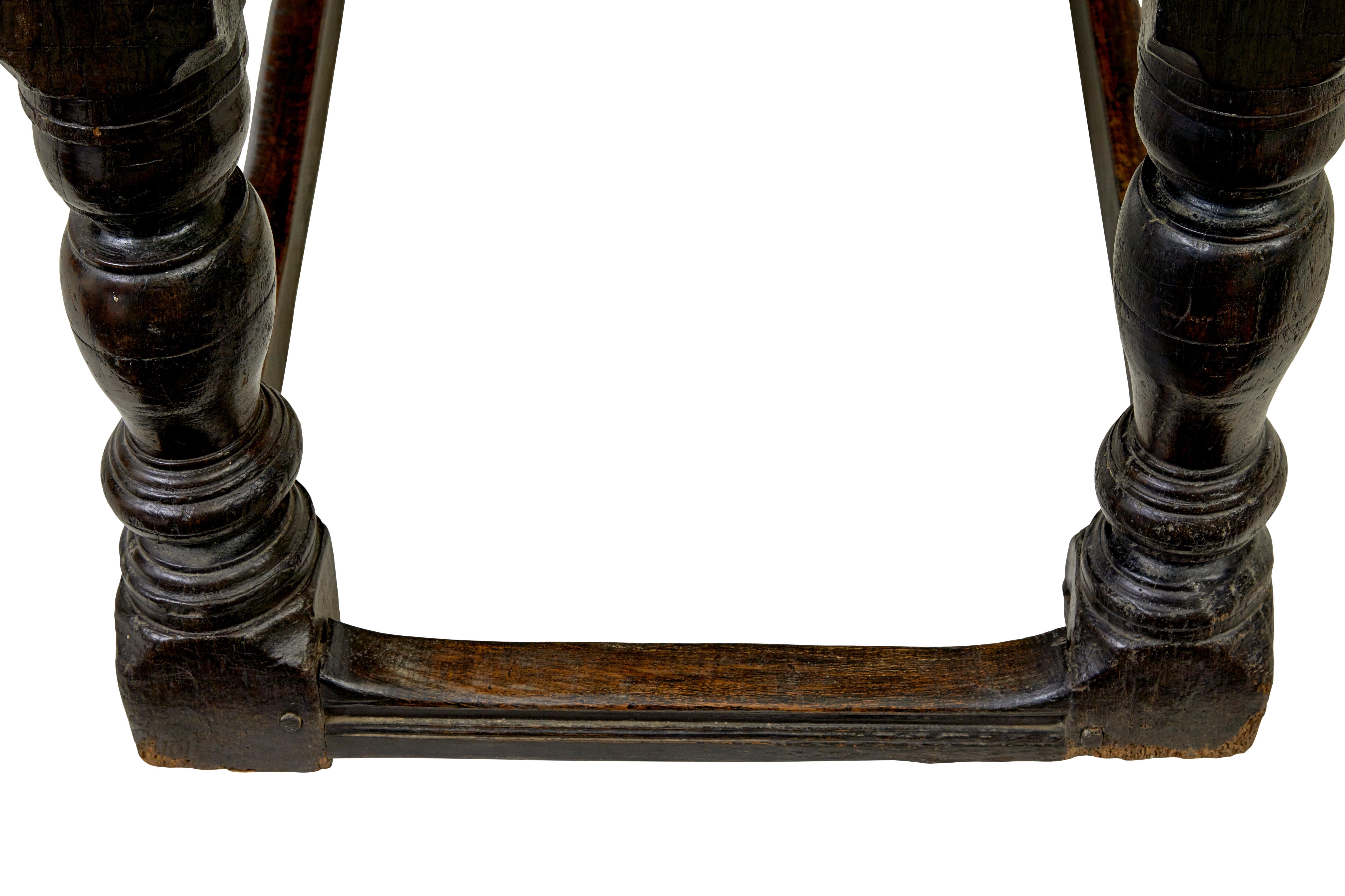 16th century and later Elizabethan solid oak refectory table 1