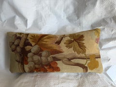 16th Century Antique Brussels Renaissance Fruit Tapestry Pillow
