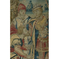 16th Century Antique Brussels Tapestry 5'2" x 2'8"