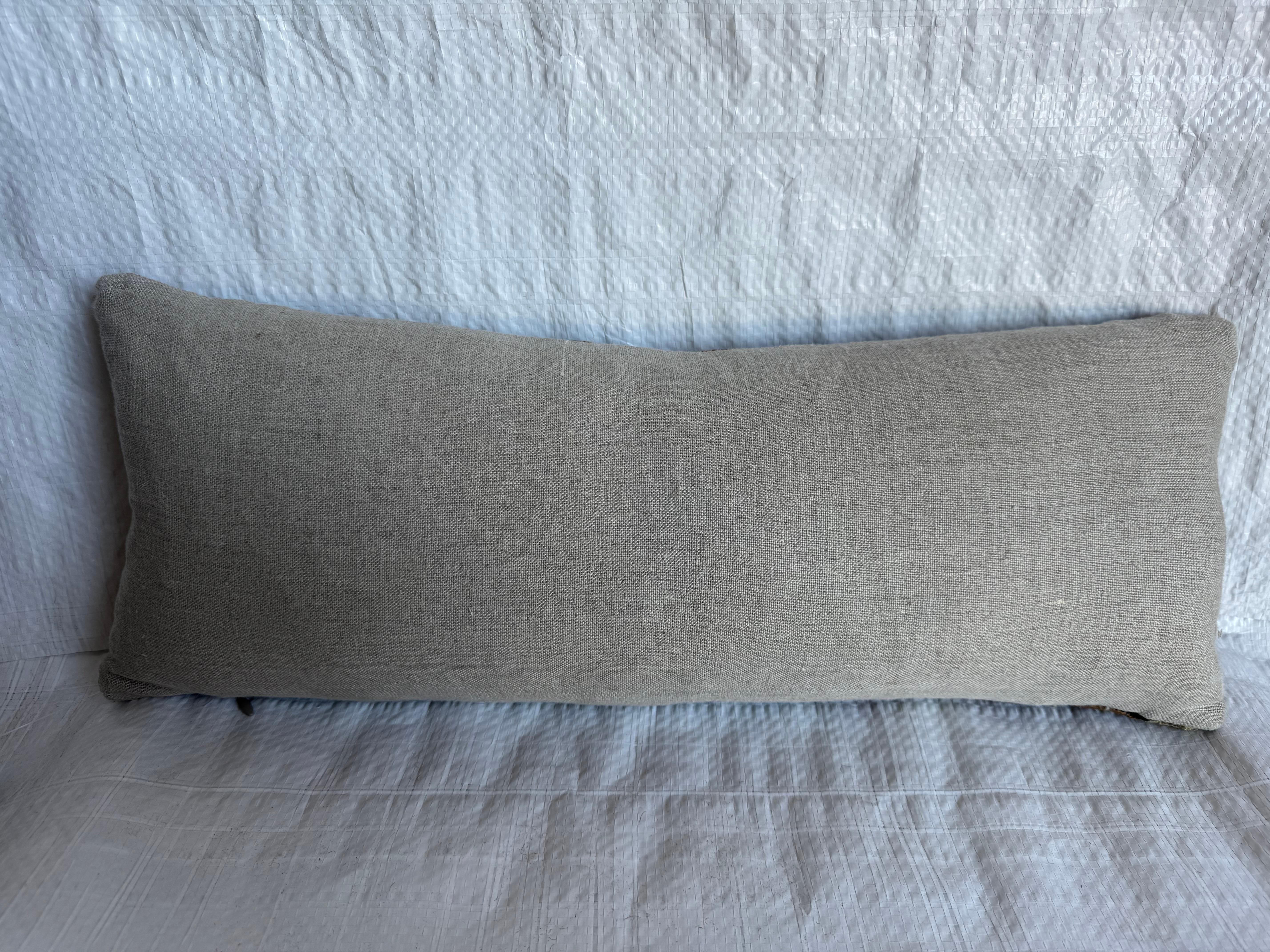 Francese Cuscino con arazzo antico di Bruxelles del 16° secolo in vendita