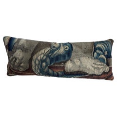 Antikes Brüsseler Wandteppich-Kissen aus dem 16.