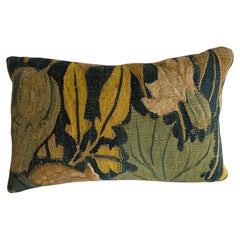 16th Century Antique Brussels Verdure Tapestry Pillow