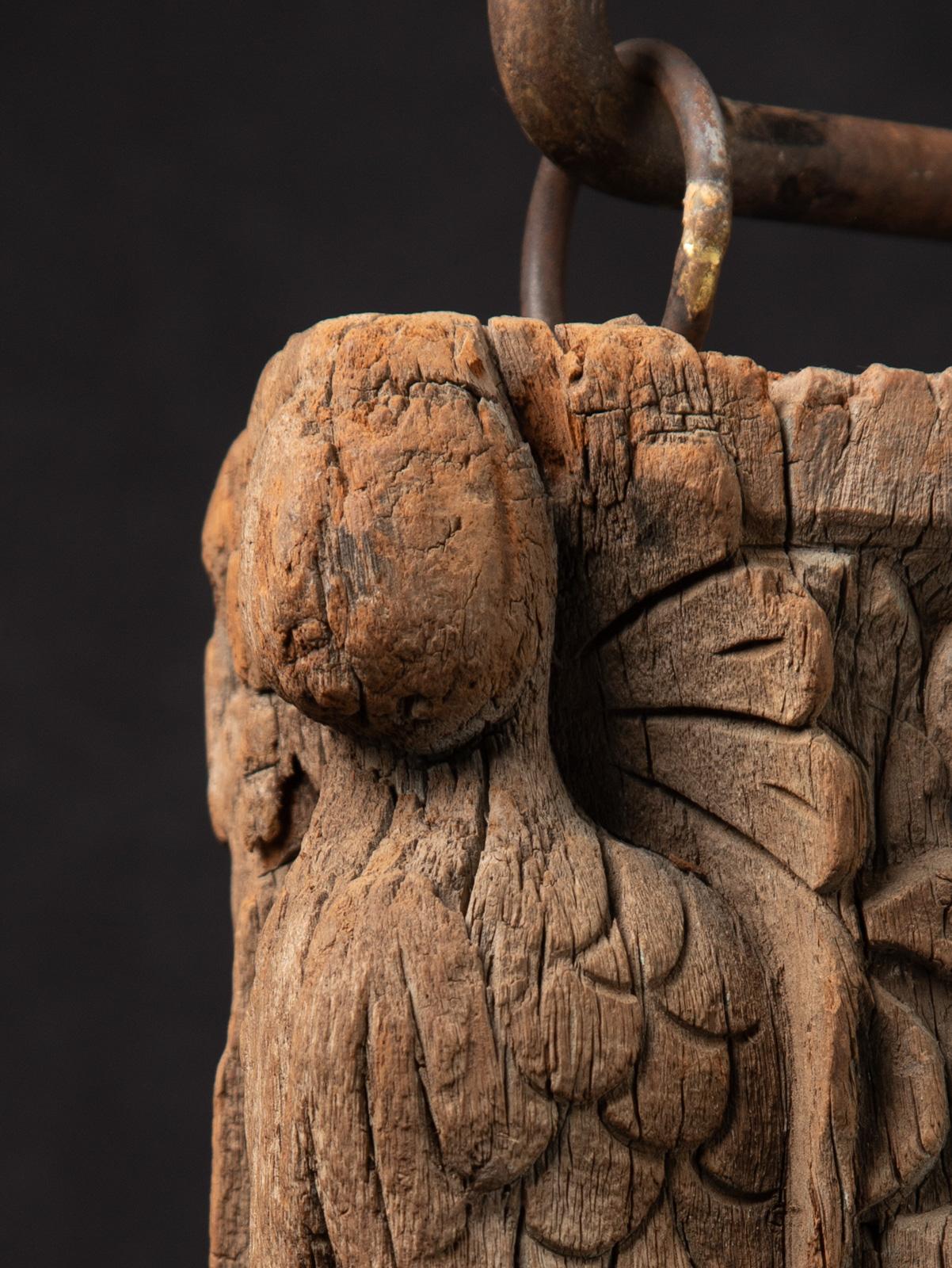 18th Century and Earlier 16th century Antique Indian wooden Temple fragment from India For Sale