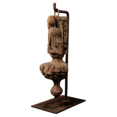 16th century Antique Indian wooden Temple fragment from India