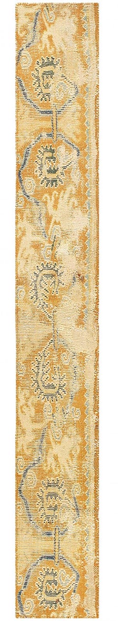 16th Century Antique Spanish Cuenca Fragment 2' x 6'2"