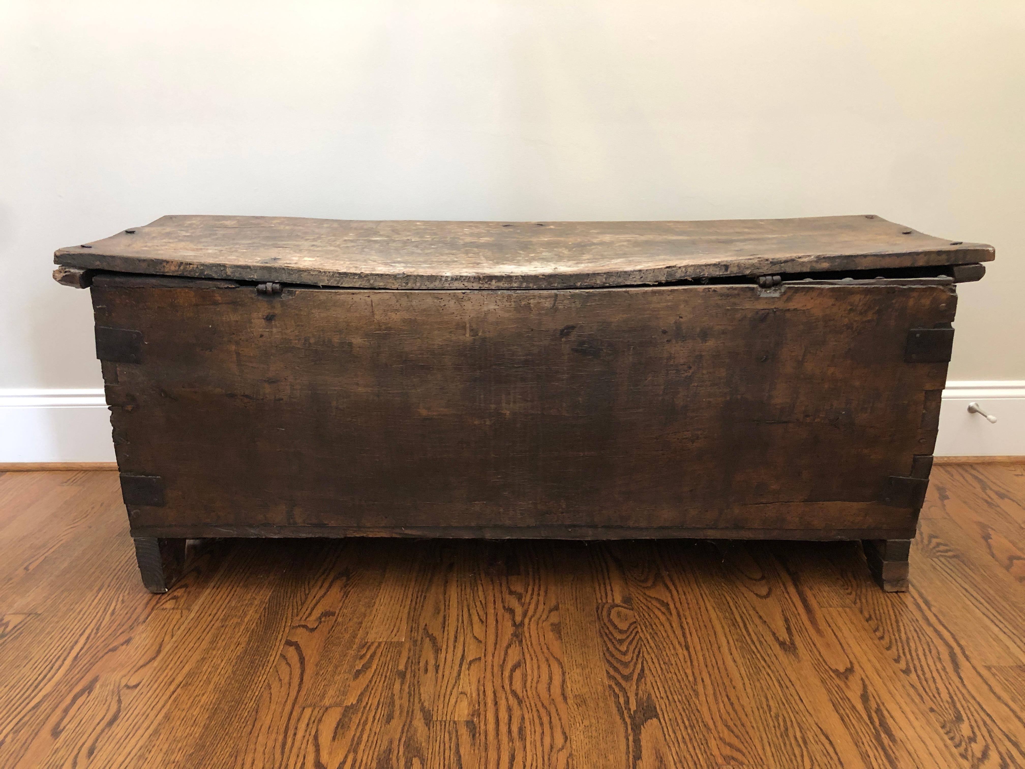 Medieval Antique 16th Century Belgian Coffer - A