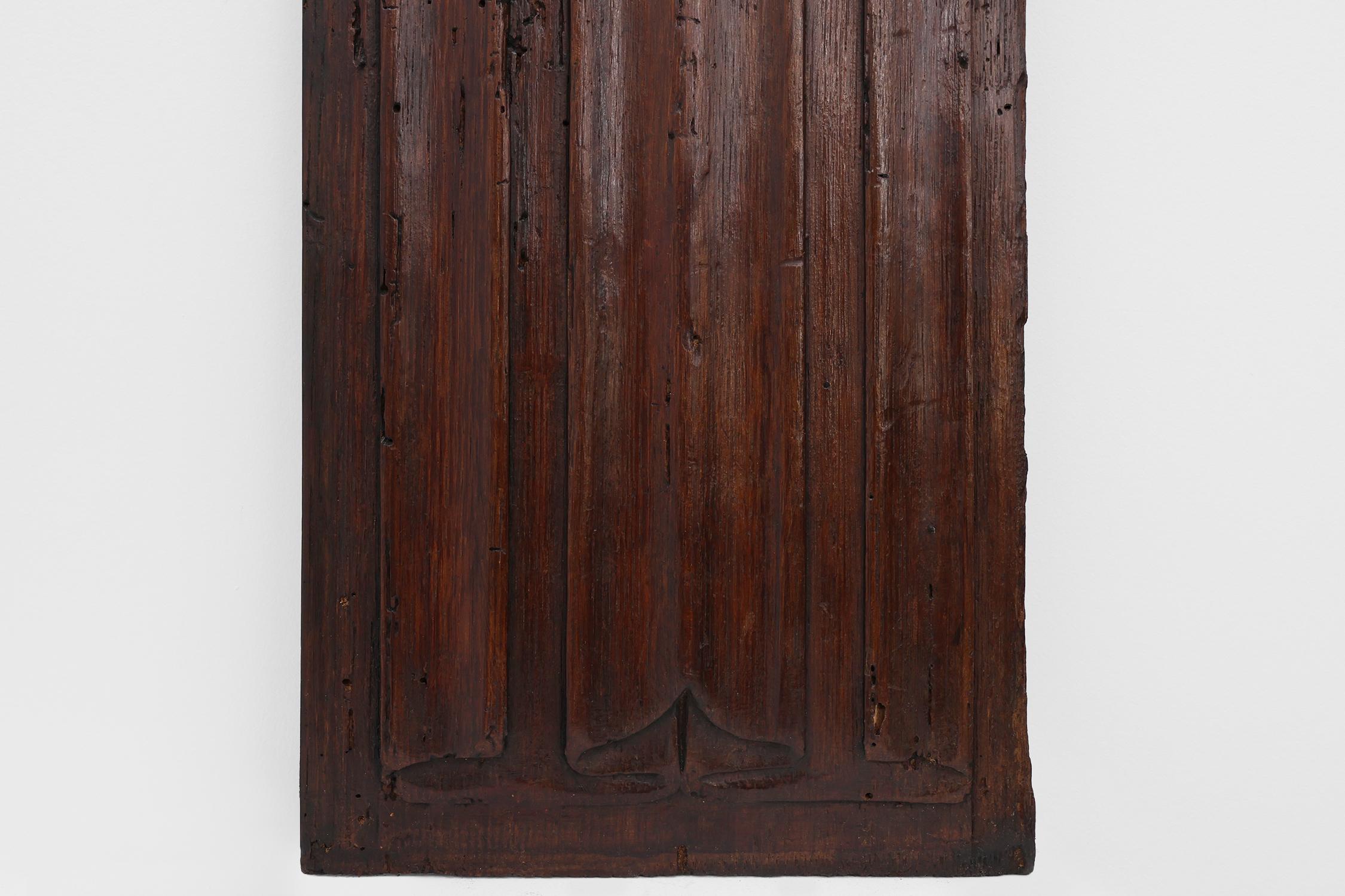 16th Century Belgian Gothic Oak Panel In Good Condition For Sale In Meulebeke, BE