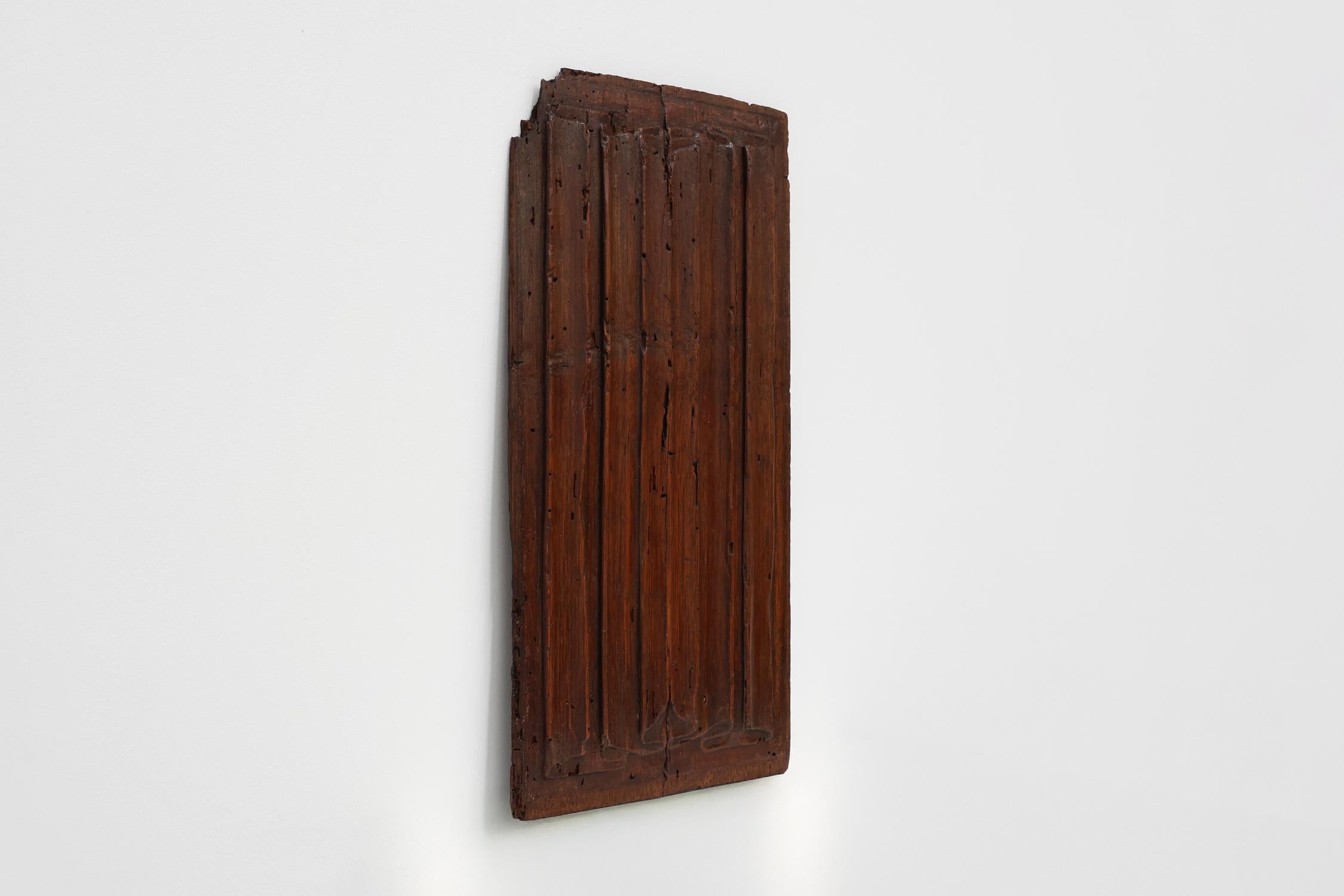 18th Century and Earlier 16th Century Belgian Gothic Oak Panel For Sale