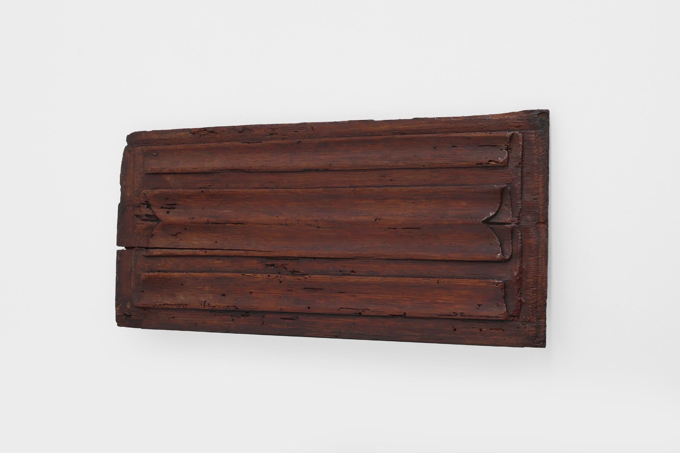18th Century and Earlier 16th Century Belgian Gothic Oak Panel For Sale