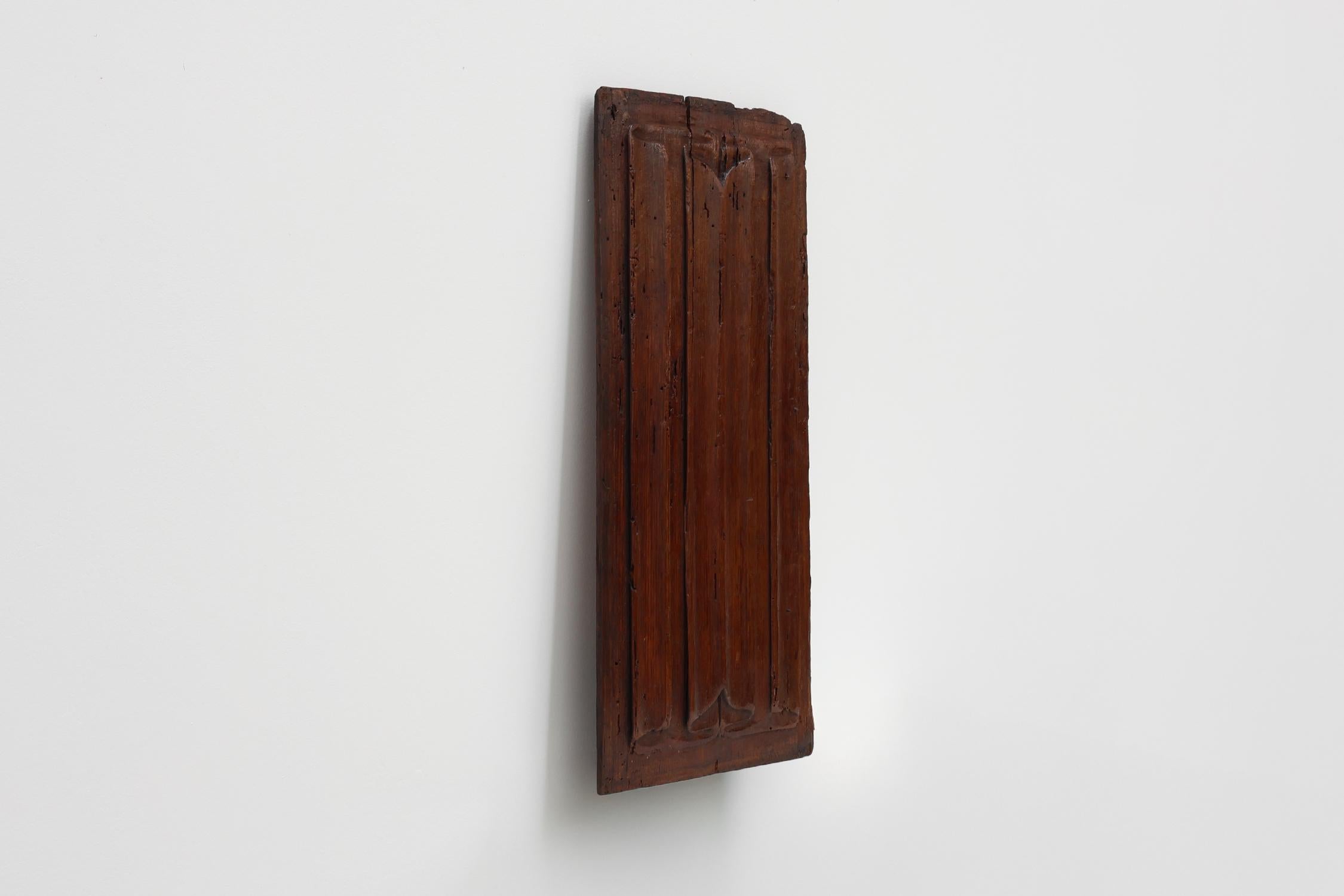16th Century Belgian Gothic Oak Panel For Sale 1