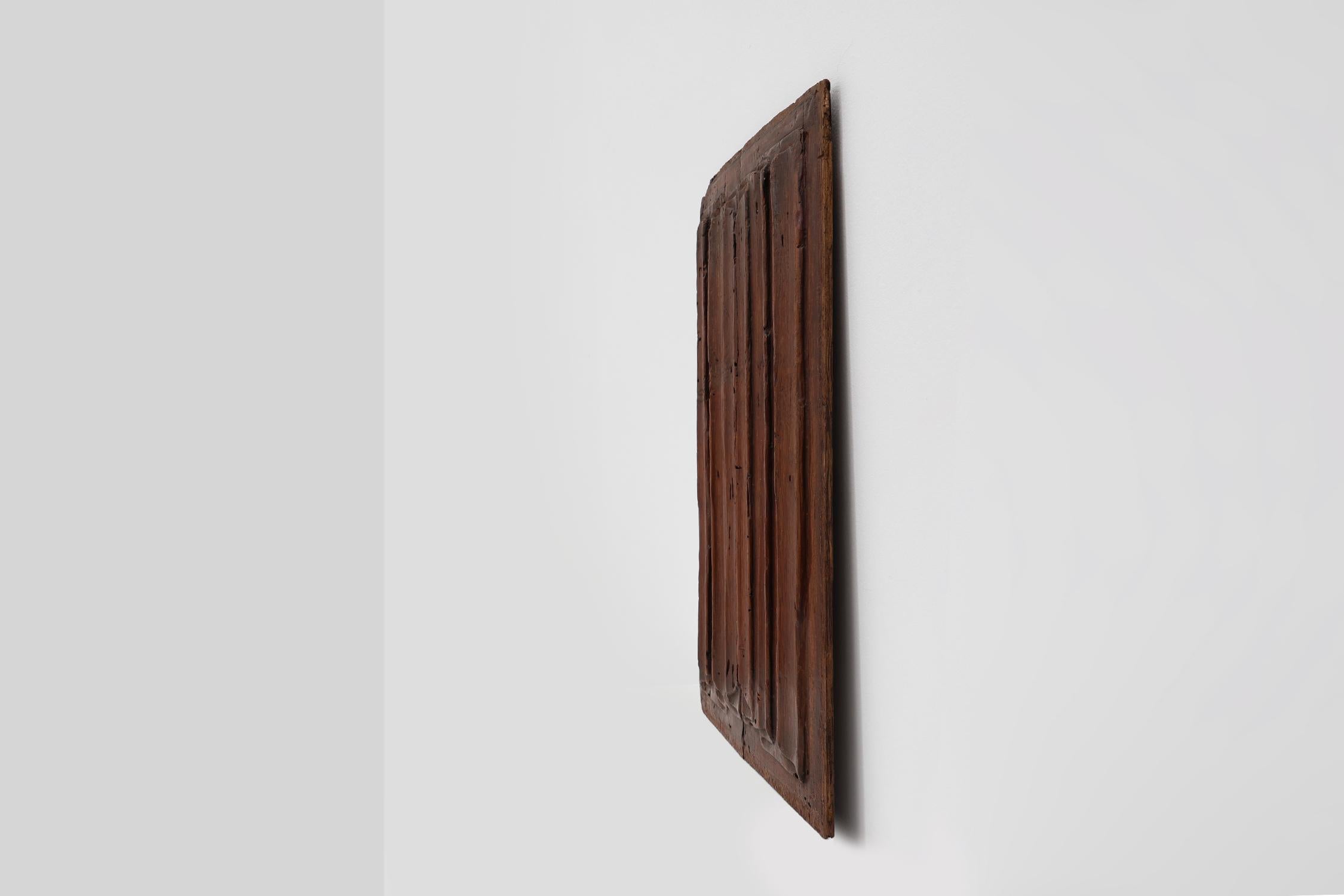 16th Century Belgian Gothic Oak Panel For Sale 3